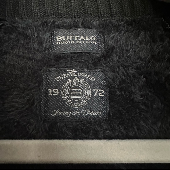 Buffalo David Bitton Tan Men's Full-Zip Knit with Sherpa Lining Size XXL - Picture 5 of 7